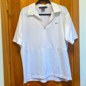 Nike Sphere Golf Polo, White, Mens Large